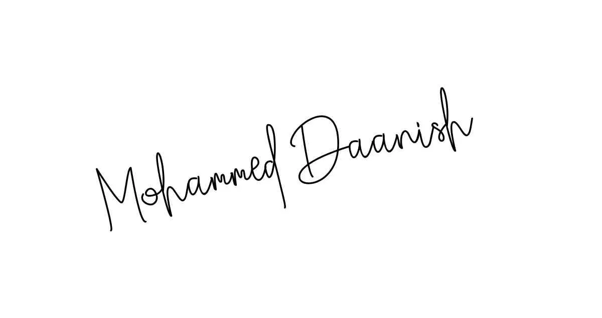 Mohammed Daanish name signatures